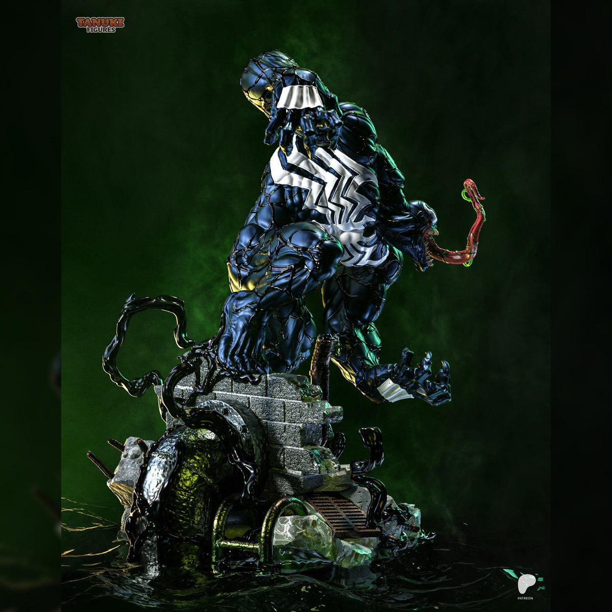Black Symbiote Brute | Resin Garage Kit | Webbound Heroes | Unpainted Figure