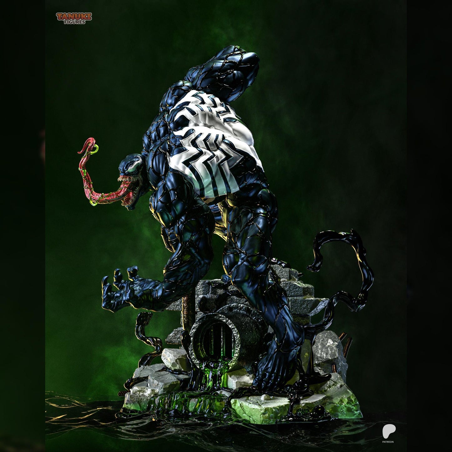 Black Symbiote Brute | Resin Garage Kit | Webbound Heroes | Unpainted Figure