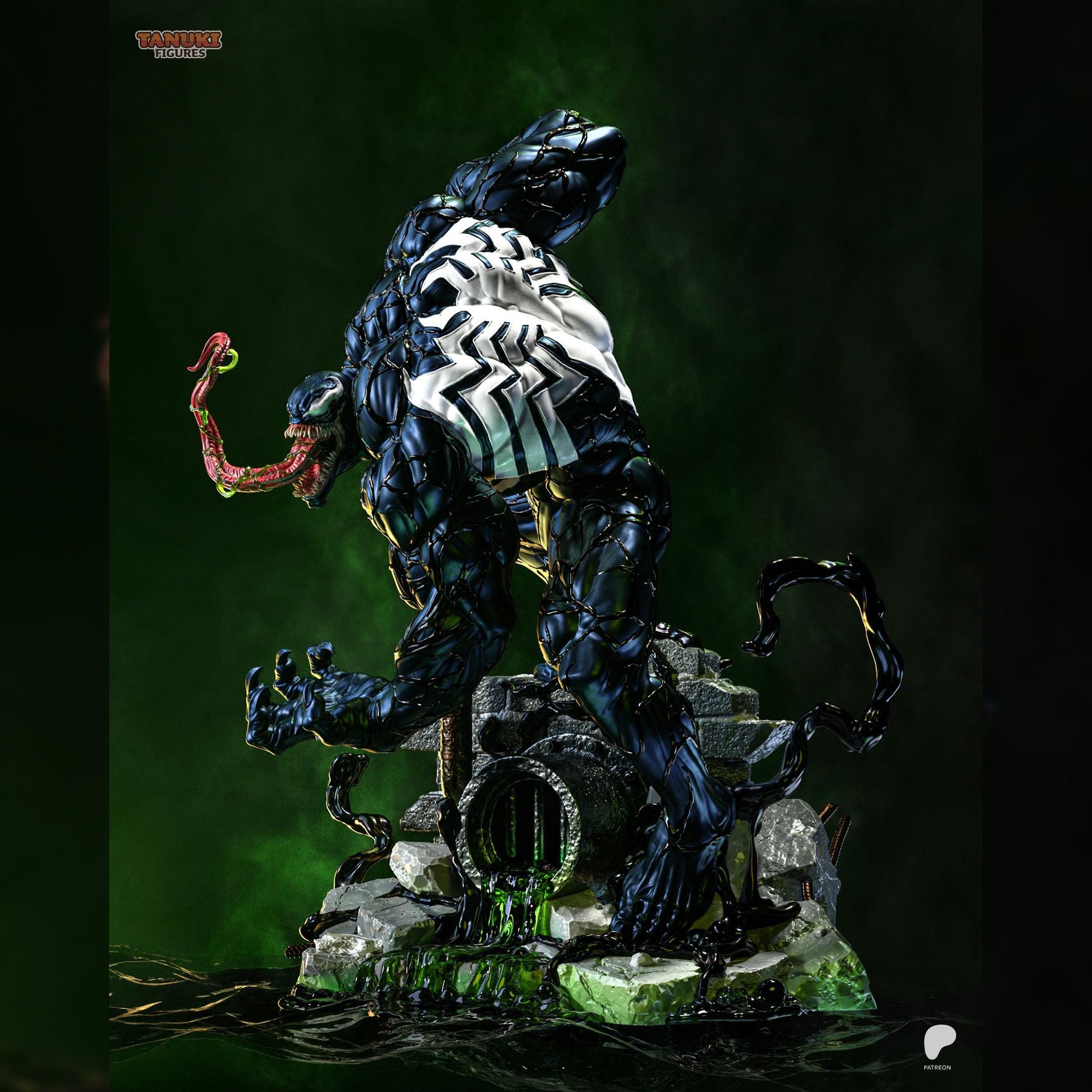 Black Symbiote Brute | Resin Garage Kit | Webbound Heroes | Unpainted Figure