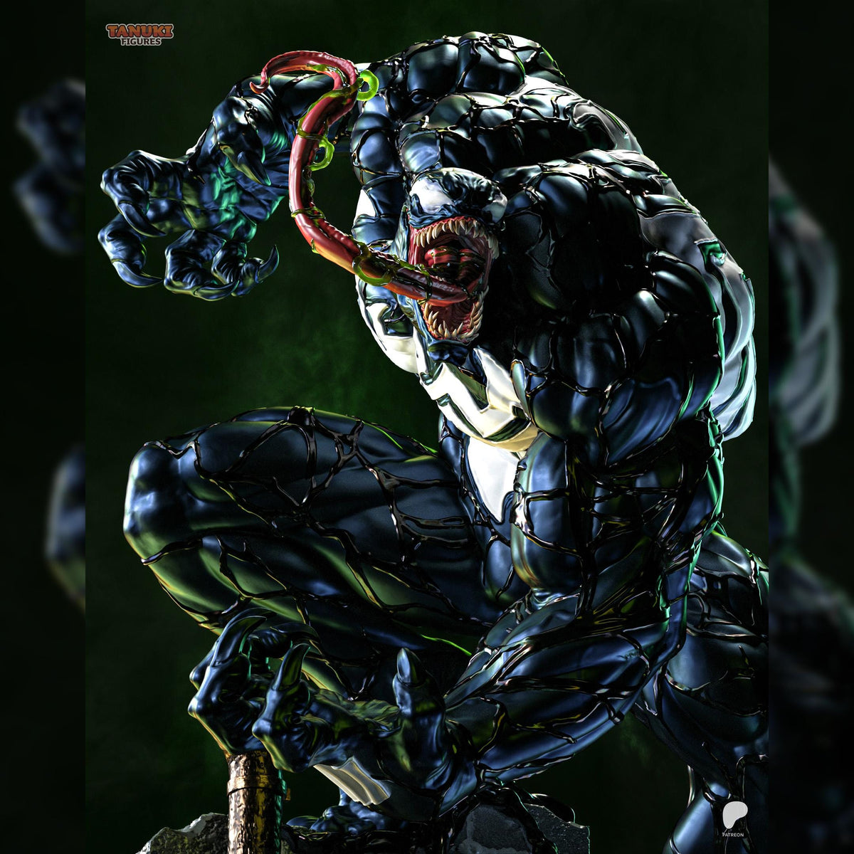 Black Symbiote Brute | Resin Garage Kit | Webbound Heroes | Unpainted Figure