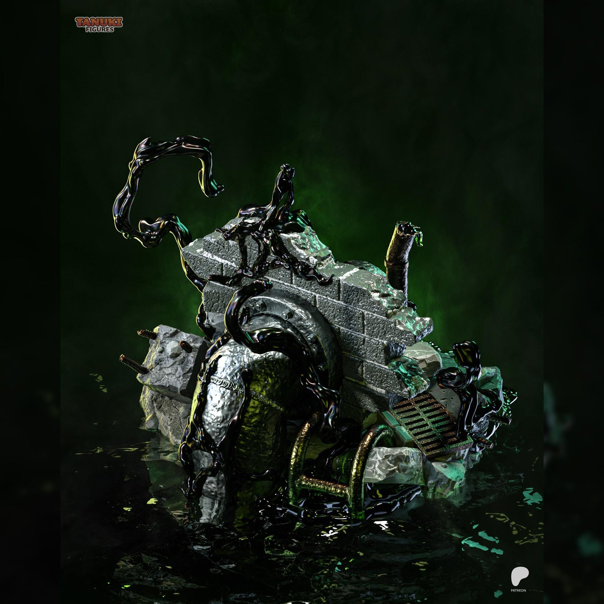 Black Symbiote Brute | Resin Garage Kit | Webbound Heroes | Unpainted Figure