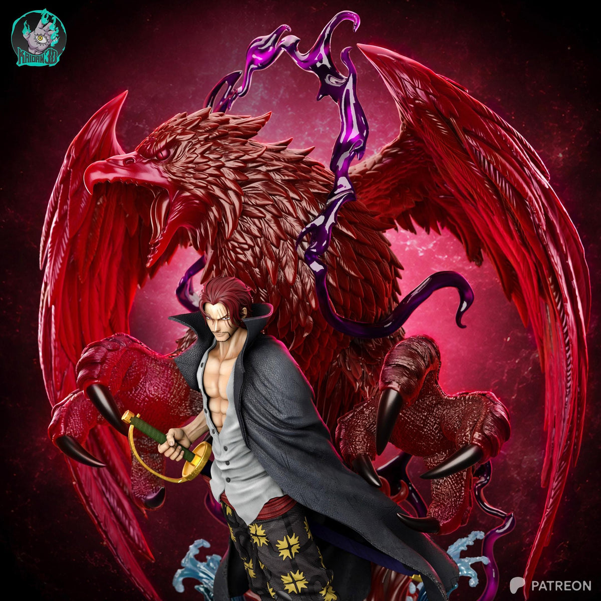 Crimson Hawk Pirate Captain | Resin Garage Kit | Grand Pirates | Unpainted Figure