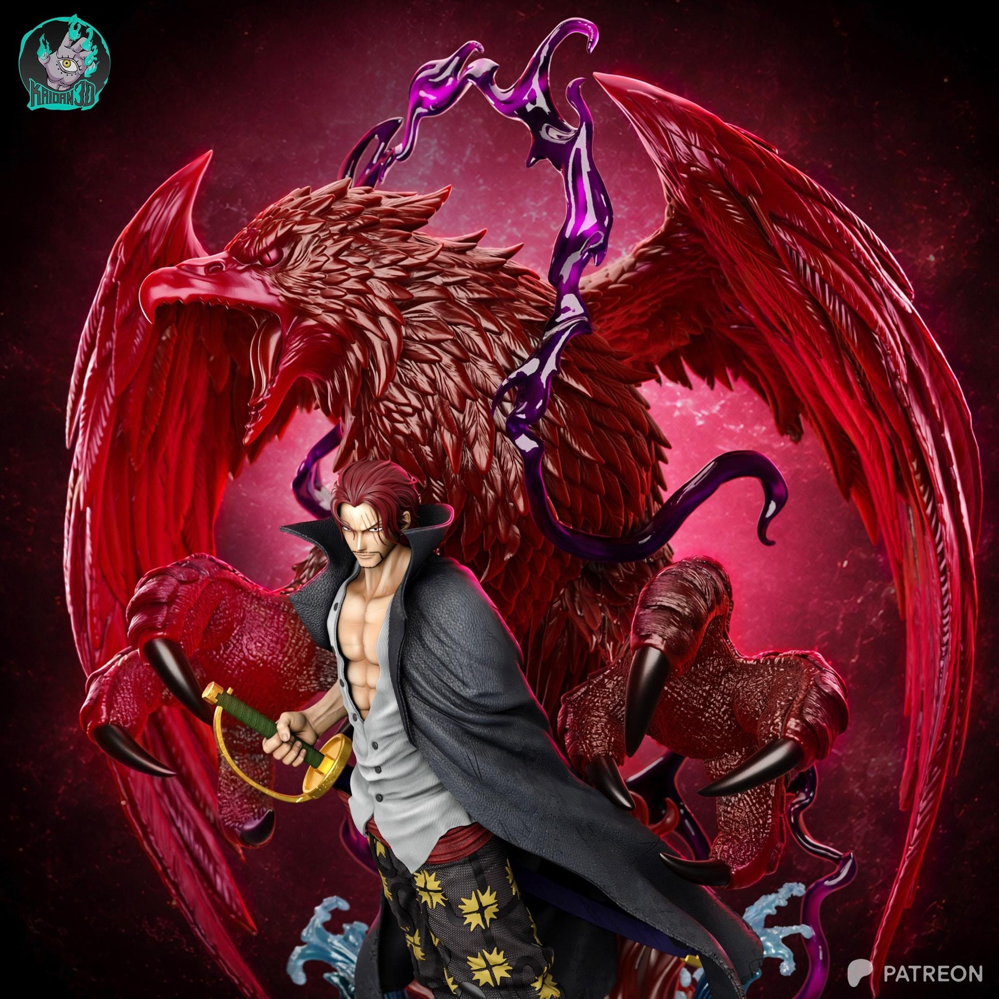 Crimson Hawk Pirate Captain | Resin Garage Kit | Grand Pirates | Unpainted Figure