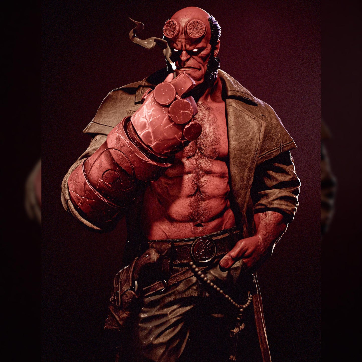 Horned Occult Brawler | Resin Garage Kit | Paranormal Relics | Unpainted Figure
