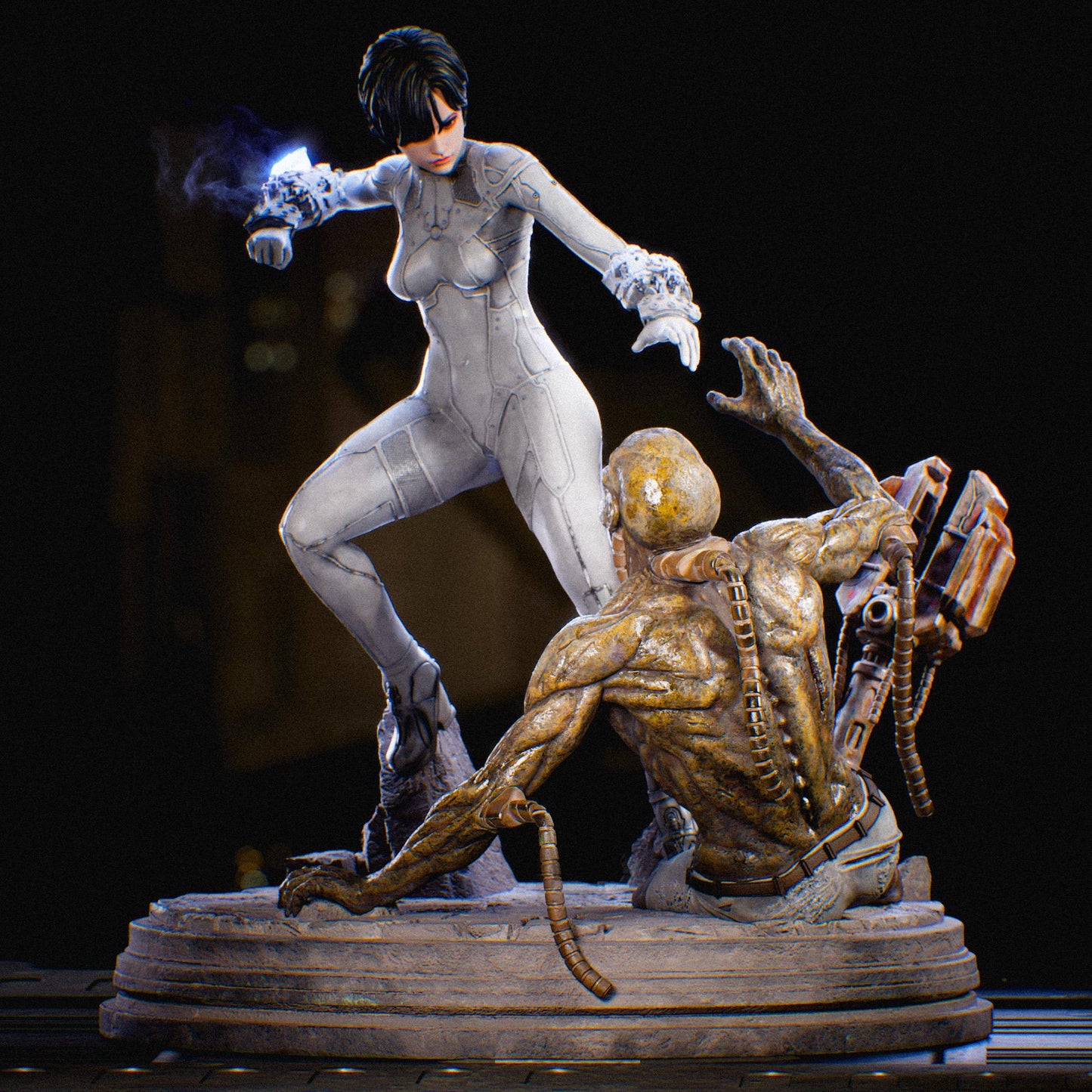 White-Suited Cyber Duelist | Resin Garage Kit | Stellar Vanguard | Unpainted Figure