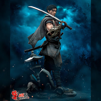 Stoic Ronin Swordsman | Resin Garage Kit | Cursed Samurai | Unpainted Figure