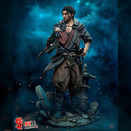 Stoic Ronin Swordsman | Resin Garage Kit | Cursed Samurai | Unpainted Figure