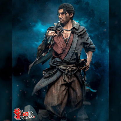 Stoic Ronin Swordsman | Resin Garage Kit | Cursed Samurai | Unpainted Figure