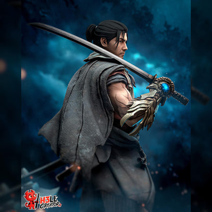 Stoic Ronin Swordsman | Resin Garage Kit | Cursed Samurai | Unpainted Figure