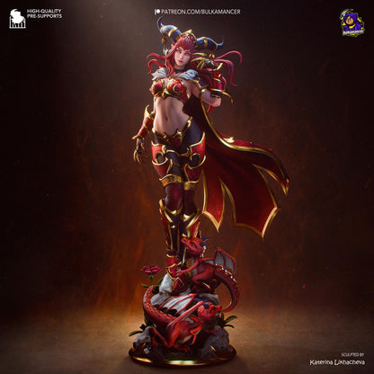 Horned Dragon Matriarch | Resin Garage Kit | Warbound Legends | Unpainted Figure