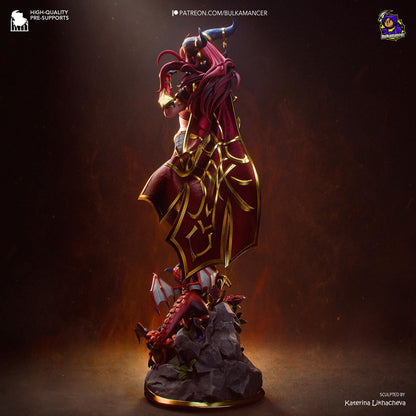 Horned Dragon Matriarch | Resin Garage Kit | Warbound Legends | Unpainted Figure
