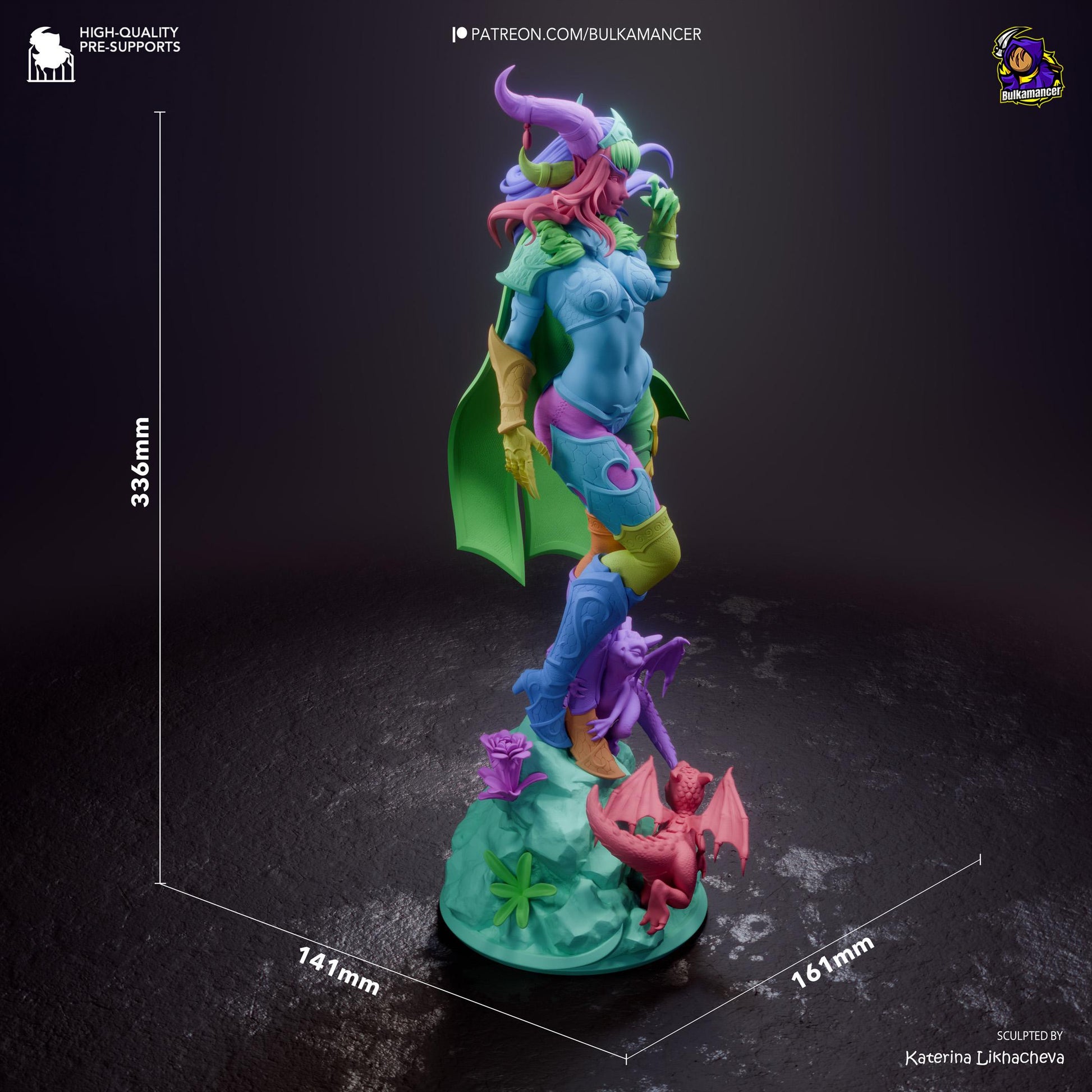 Horned Dragon Matriarch | Resin Garage Kit | Warbound Legends | Unpainted Figure