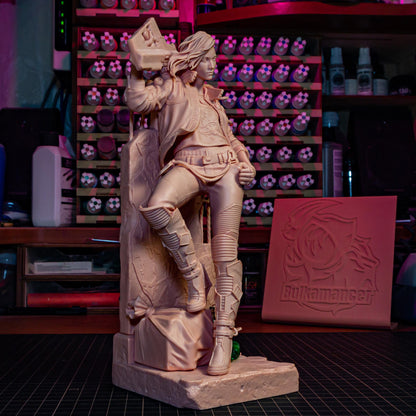 Pink-Haired Cyber Mercenary | Resin Garage Kit | Chrome Renegades | Unpainted Figure
