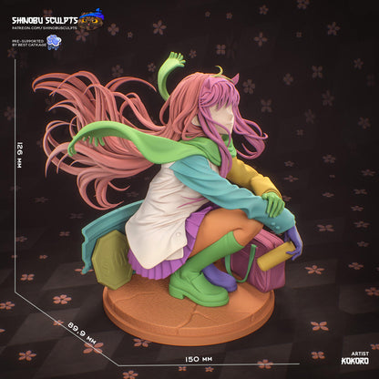 Horned Pink-Haired Rebel | Resin Garage Kit | Mecha Rebels | Unpainted Figure