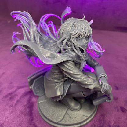 Horned Pink-Haired Rebel | Resin Garage Kit | Mecha Rebels | Unpainted Figure