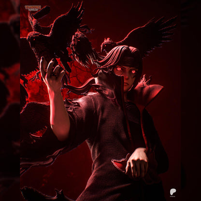 Raven-Eyed Cloaked Shinobi | Resin Garage Kit | Chakra Shinobi | Unpainted Figure