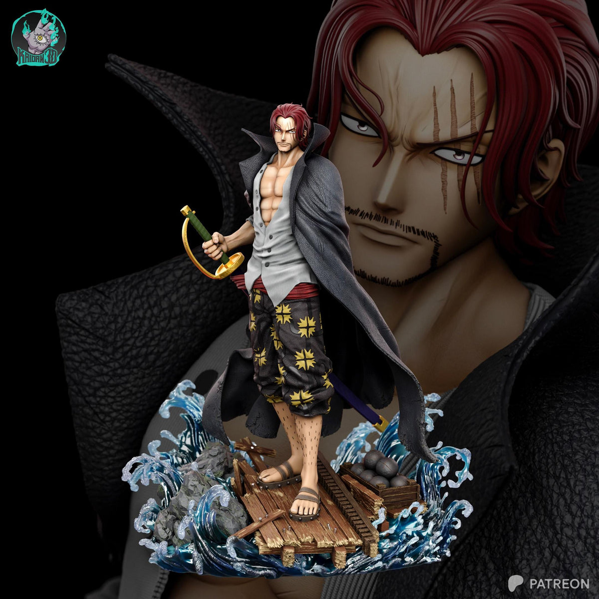Crimson Hawk Pirate Captain | Resin Garage Kit | Grand Pirates | Unpainted Figure