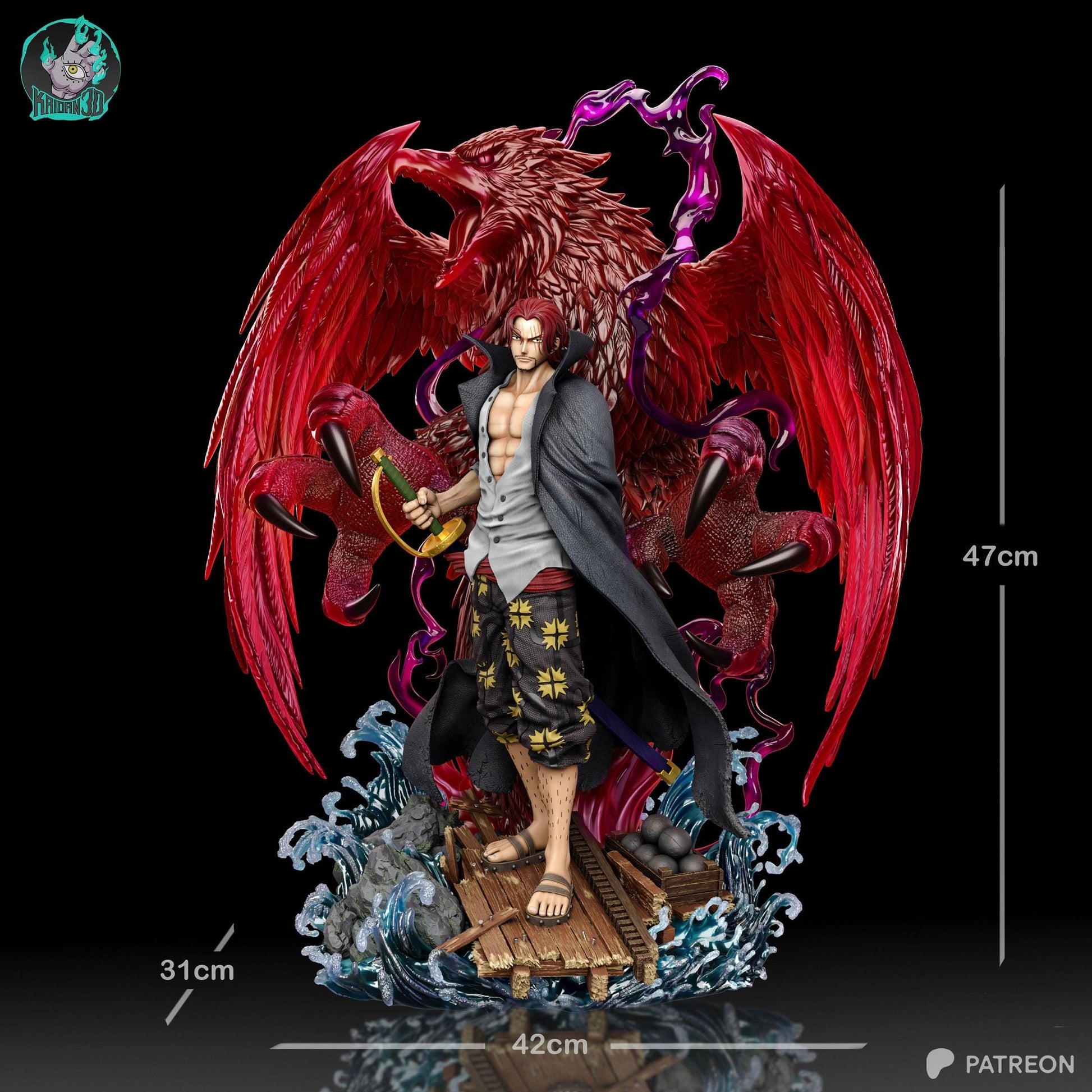 Crimson Hawk Pirate Captain | Resin Garage Kit | Grand Pirates | Unpainted Figure