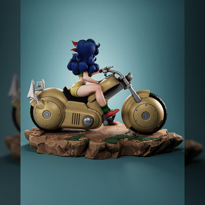 Blue-Haired Capsule Bike Rider | Resin Garage Kit | Ki Warriors | Unpainted Figure