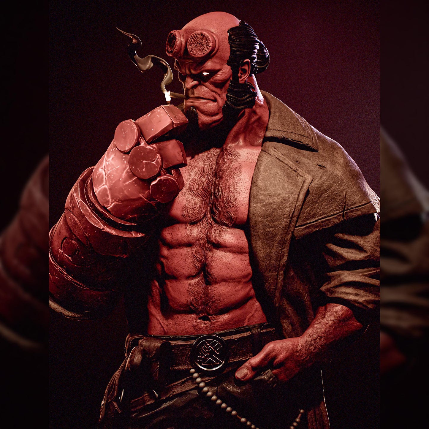 Horned Occult Brawler | Resin Garage Kit | Paranormal Relics | Unpainted Figure