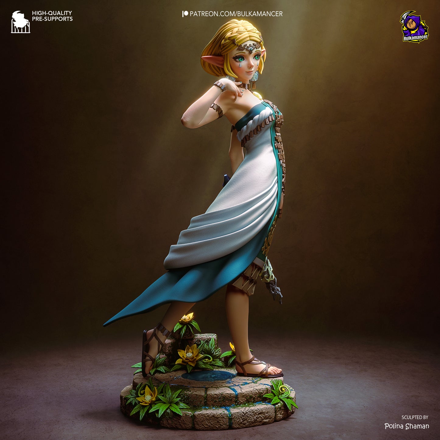 Golden-Haired Elven Relic Bearer