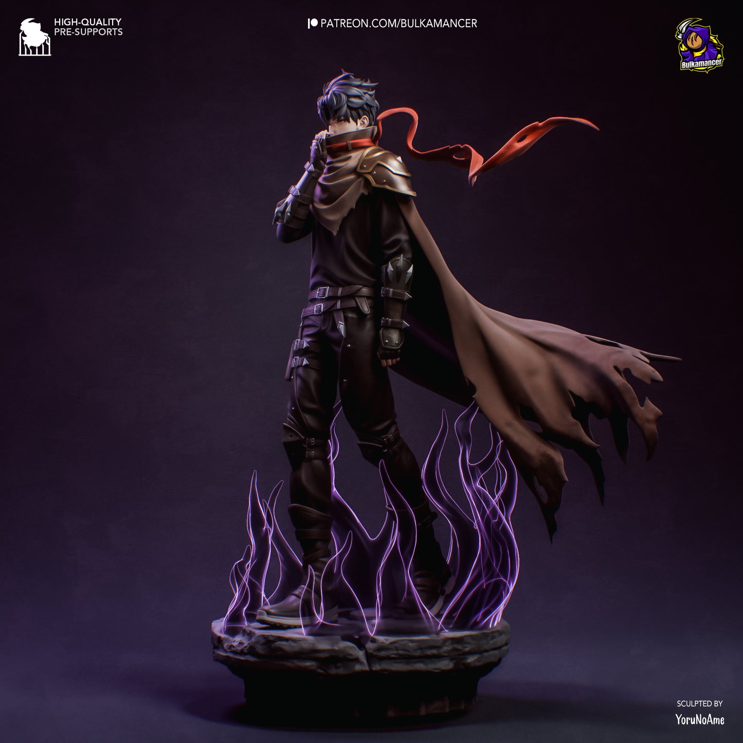 Dark Aura Cloaked Warrior