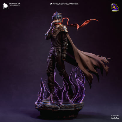 Dark Aura Cloaked Warrior