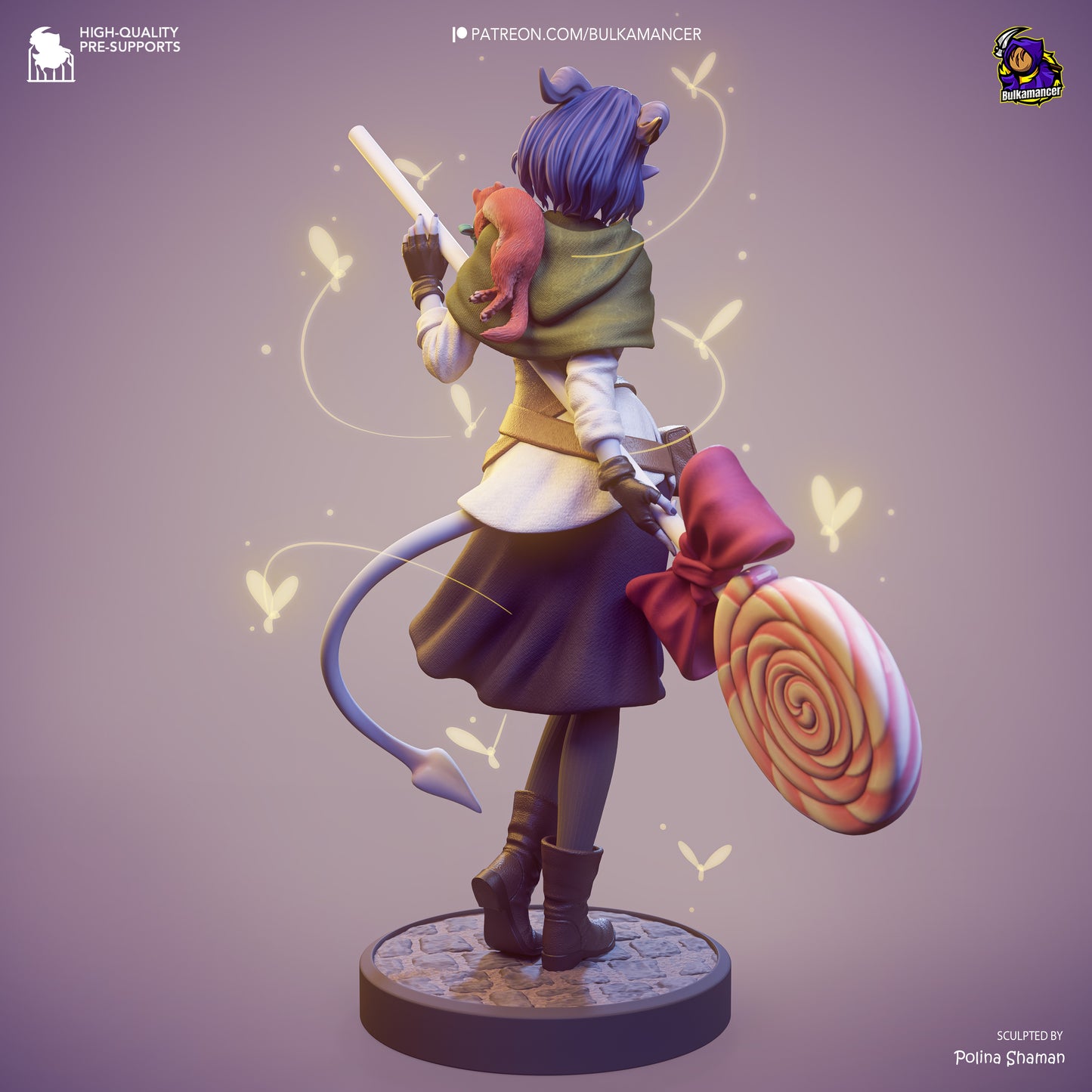 Mischievous Blue Tiefling Cleric