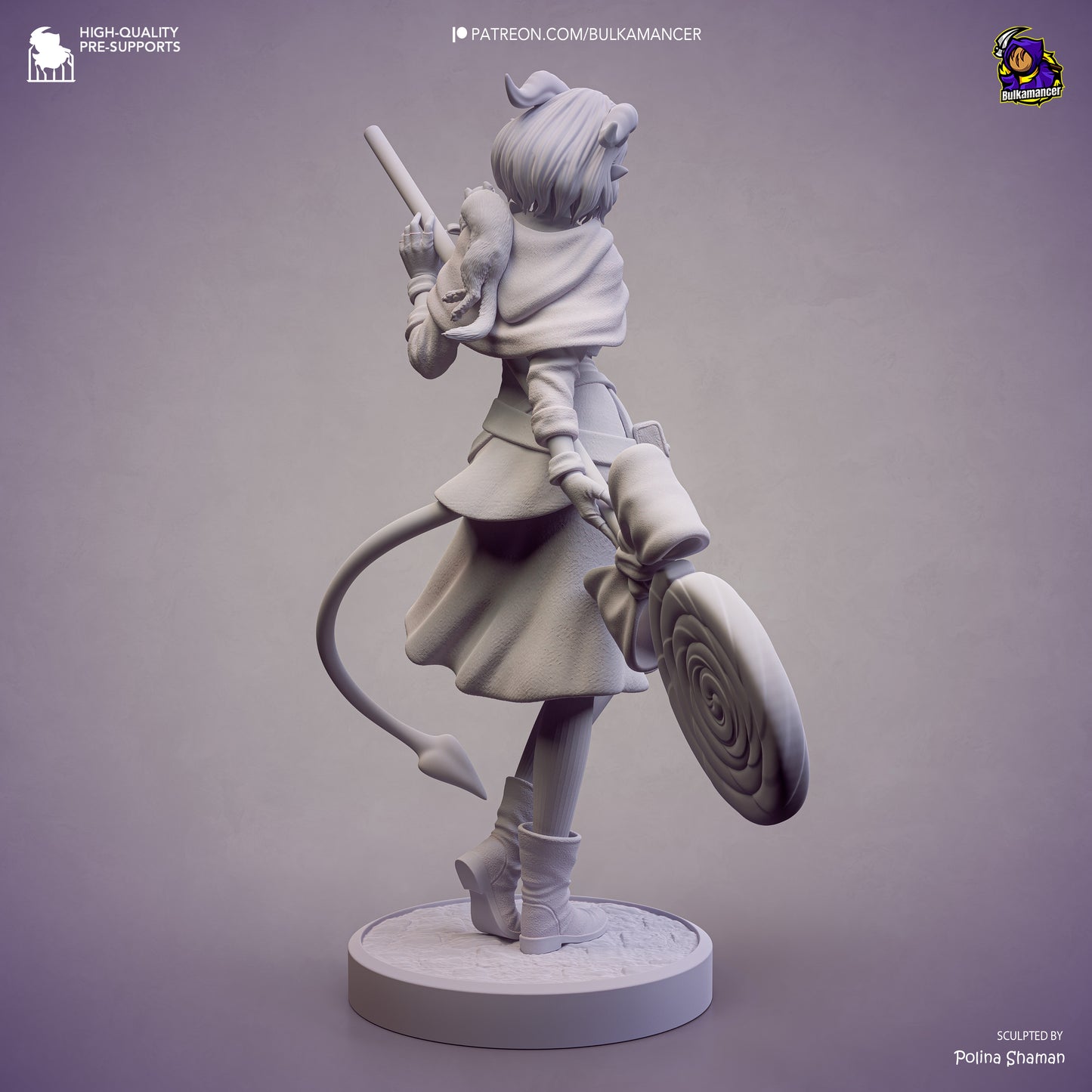 Mischievous Blue Tiefling Cleric