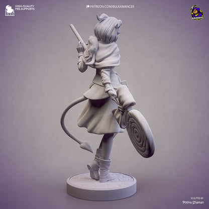 Mischievous Blue Tiefling Cleric