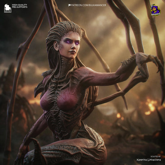 Blade-Winged Swarm Queen | Resin Garage Kit | Sci-Fi | Unpainted Figure