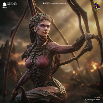 Blade-Winged Swarm Queen | Resin Garage Kit | Sci-Fi | Unpainted Figure