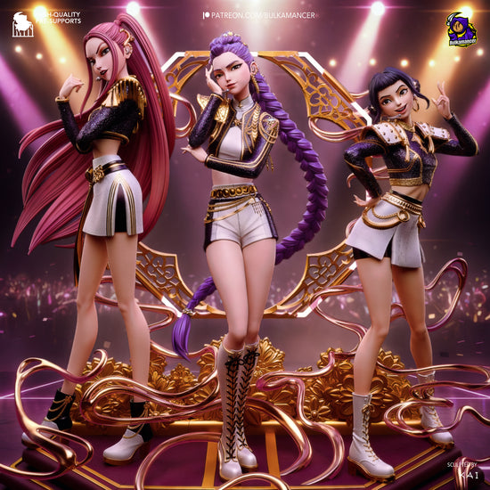 Golden Stage Idol Trio | Resin Garage Kit | Anime | Unpainted Figure Set