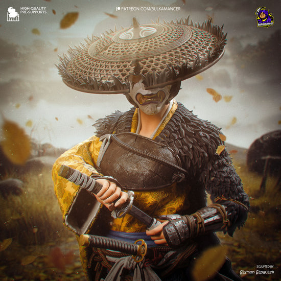Masked Ronin Samurai | Resin Garage Kit | Unpainted Figure