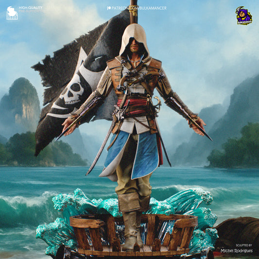 Hooded Pirate Blade Raider | Resin Garage Kit | Unpainted Figure