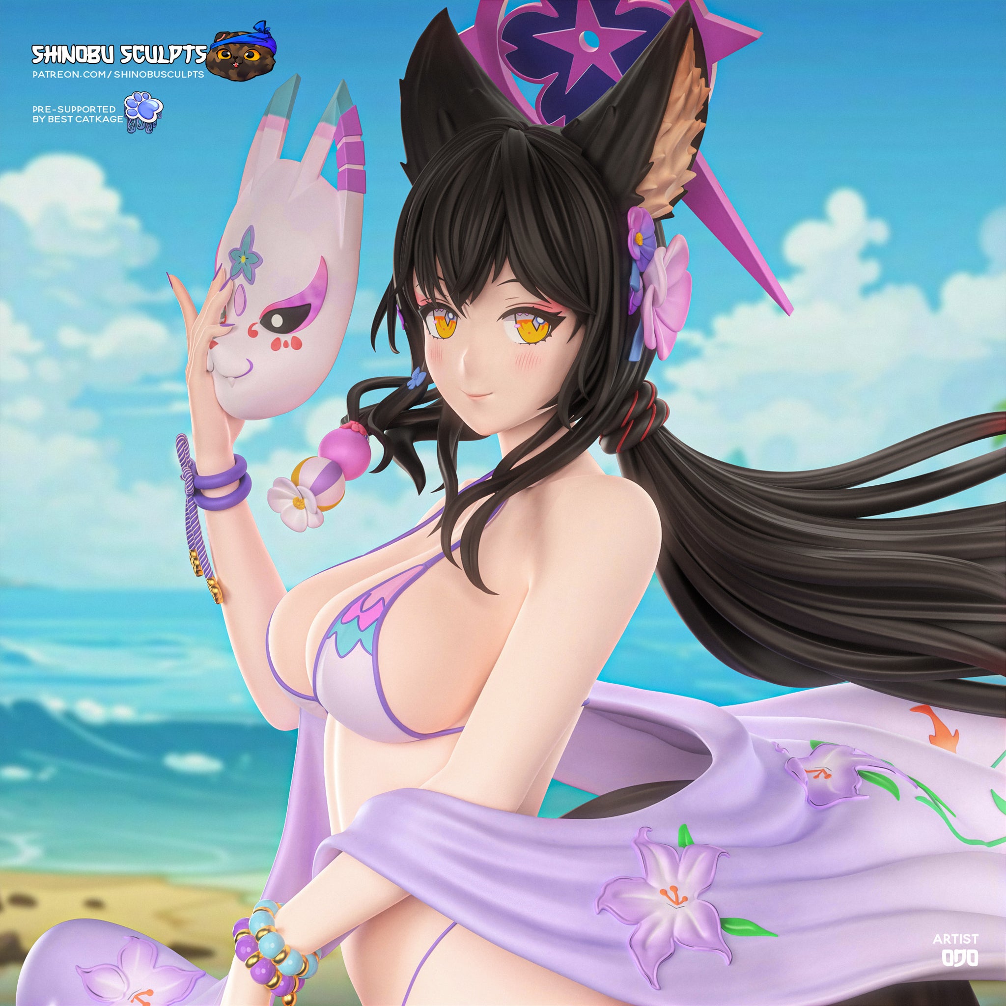 Kosaka Wakamo | Blue Archive | Resin Garage Kit | Unpainted Figure