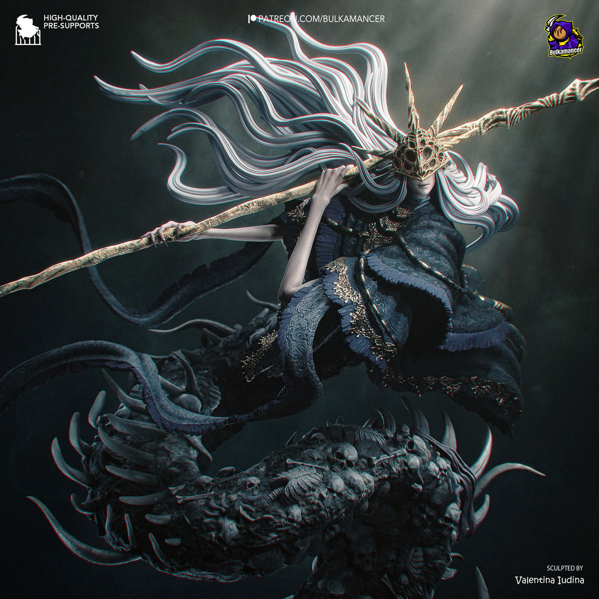 Masked Bone-Spear Devourer | Resin Garage Kit | Unpainted Figure