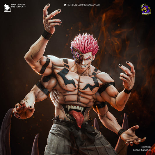 Four-Armed Infernal Warlord | Resin Garage Kit | Unpainted Figure