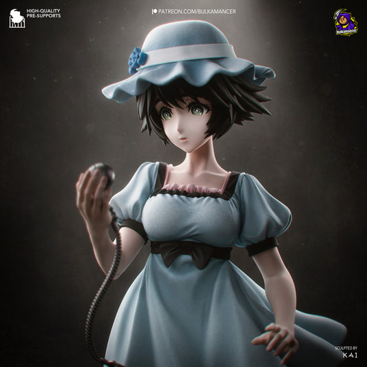 Blue-Dressed Pocket-Watch Dreamer | Resin Garage Kit | Unpainted Figure