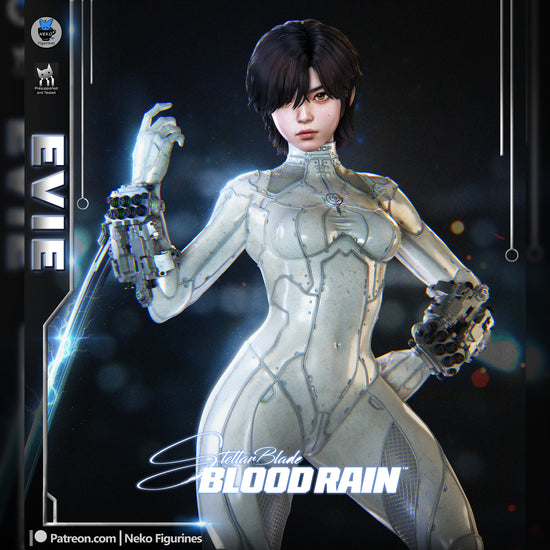 White-Suit Cyber Sword Operative | Resin Garage Kit | Stellar Vanguard | Unpainted Figure
