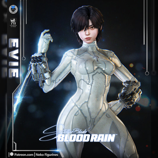 White-Suit Cyber Sword Operative | Resin Garage Kit | Stellar Vanguard | Unpainted Figure