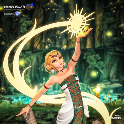 Radiant Elven Lightcaller | Resin Garage Kit | Ancient Heroes | Unpainted Figure