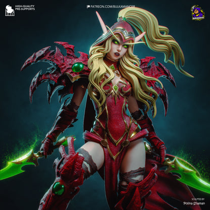 Emerald-Bladed Elf Rogue