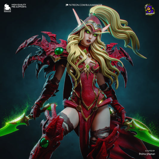 Emerald-Bladed Elf Rogue