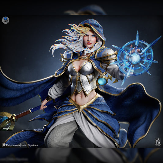 Hooded Frost-Tide Spellweaver | Resin Garage Kit | Unpainted Figure