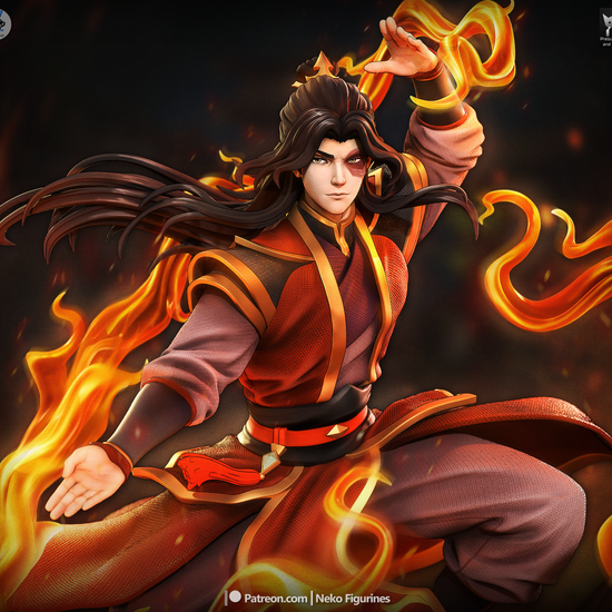 Scarred Fire Martial Artist | Resin Garage Kit | Unpainted Figure