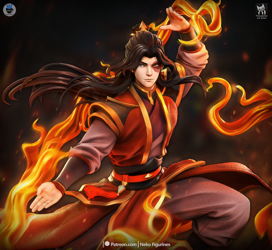 Scarred Fire Martial Artist | Resin Garage Kit | Unpainted Figure
