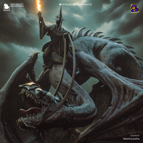 Dark Crowned Dragon Wraith | Resin Garage Kit | Unpainted Figure