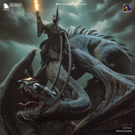 Dark Crowned Dragon Wraith | Resin Garage Kit | Unpainted Figure