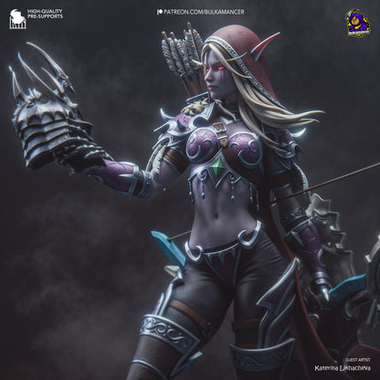 Frozen Undead Archer Queen | Resin Garage Kit | Dark Fantasy | Unpainted Figure